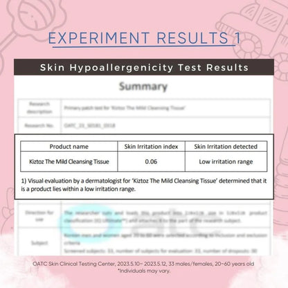 [Kiztoz] The Mild Cleansing Tissue - 30 Sheets