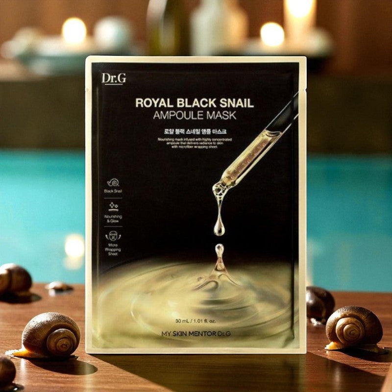 [Dr.G] Royal Black Snail Ampoule Mask 1ea 30ml