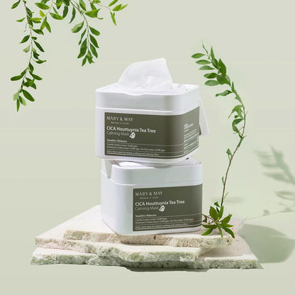 [MARY&MAY] Cica Houttuynia Cordata Tea Tree Calming Mask Pack - 30 sheets