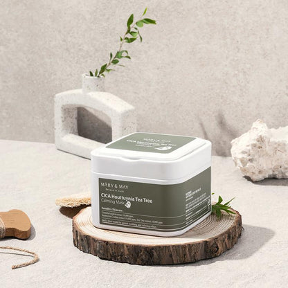 [MARY&MAY] Cica Houttuynia Cordata Tea Tree Calming Mask Pack - 30 sheets