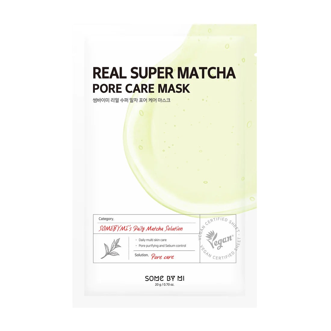 [SomeByMi] Real Super Matcha Pore Care Mask - 1ea