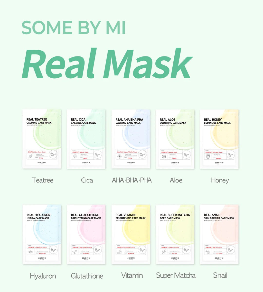 [SomeByMi] Real Super Matcha Pore Care Mask - 1ea