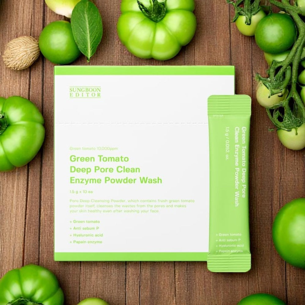 [Sungboon Editor] Green Tomato Deep Pore Clean Enzyme Powder Wash 1.5gX10ea