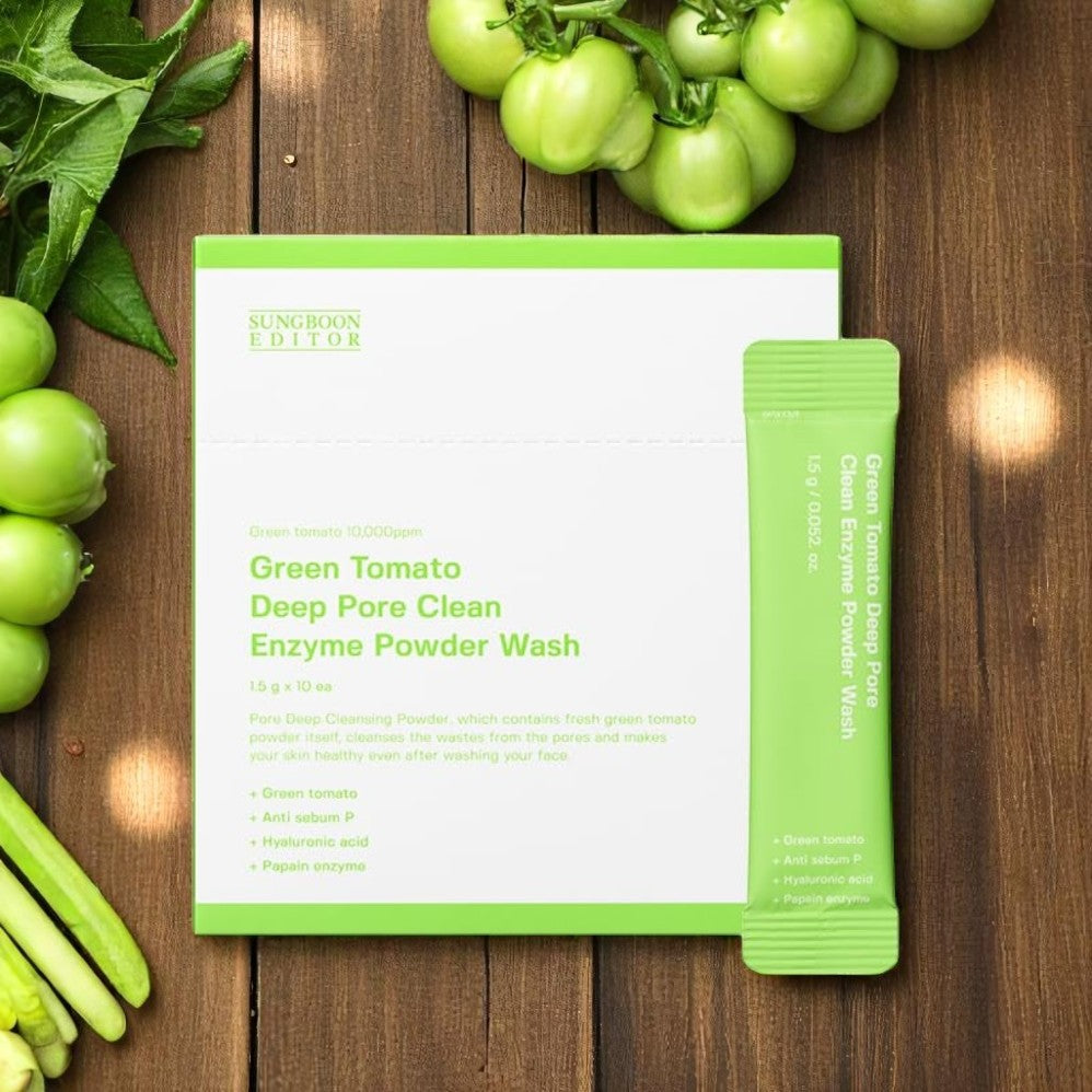 [Sungboon Editor] Green Tomato Deep Pore Clean Enzyme Powder Wash 1.5gX10ea