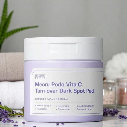 [SungboonEditor] Meoru Podo Vita C Turn-over Dark Spot Pad 60pcs, 140ml