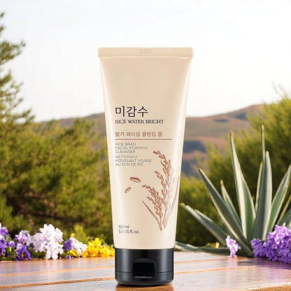 [TheFaceShop] RICE WATER BRIGHT Rice Bran Facial Foaming Cleanser 150ml