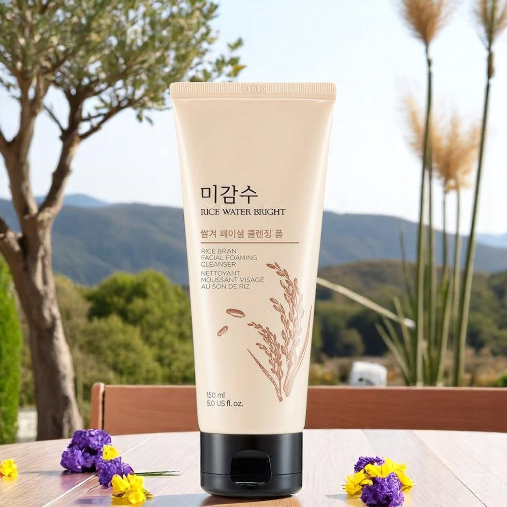 [TheFaceShop] RICE WATER BRIGHT Rice Bran Facial Foaming Cleanser 150ml