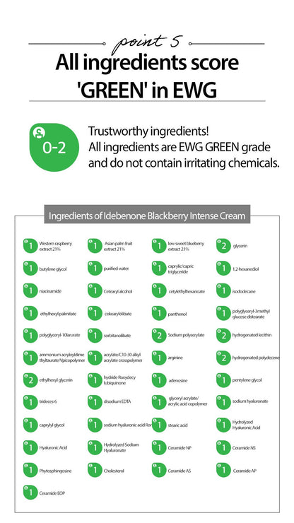 [MARY&MAY] Idebenone Blackberry Intense Cream - 70ml