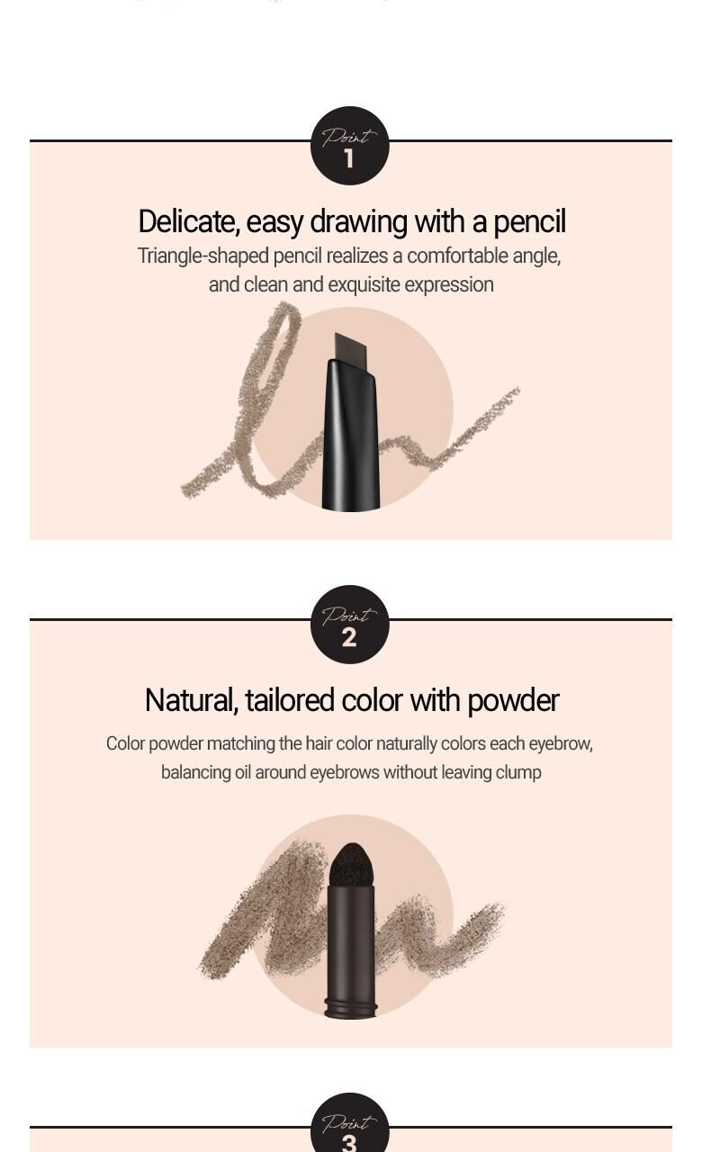 [WAKEMAKE] Powder Jet Dual Brow 0.75g - #05 Dark Brown