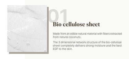 [reblocell] Flossom Regenerating Facial Mask EGF 1ppm 1 Sheet