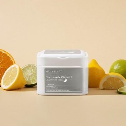 [MARY&MAY] Niacinamide Vitamin C Brightening Mask 30EA/400g