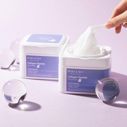 [MARY&MAY] Collagen Peptide Vital Mask 30EA/400g