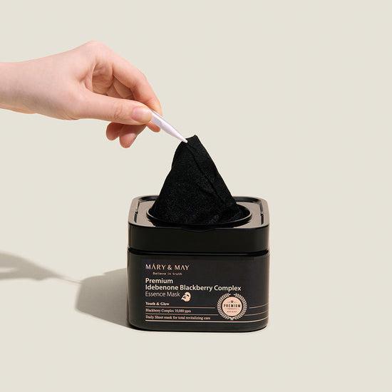 [MARY&MAY] Premium Idebenone Blackberry Complex Essence Mask 20EA/250g