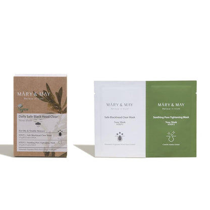 [MARY&MAY] Daily Safe Black Head Clear Nose Mask X10pcs