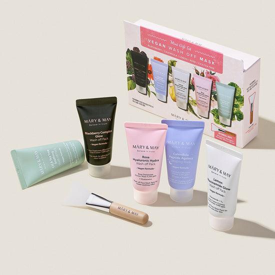 [MARY&MAY] Vegan Wash Off Mask Mini Gift Set (30g x5)