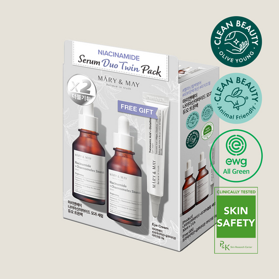 [MARY&MAY] Niacinamide Serum Duo Twin Pack (30ml x2+Eye cream12g)