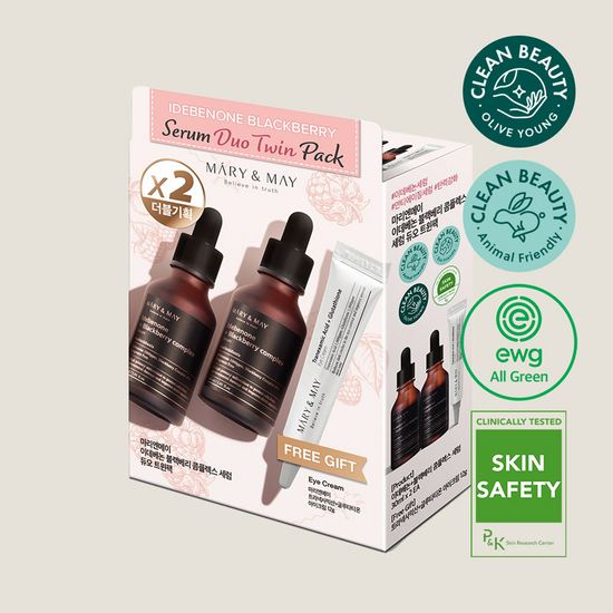 [MARY&MAY] Idebenone Blackberry Serum Duo Twin Pack (30ml x2+Eye cream12g)