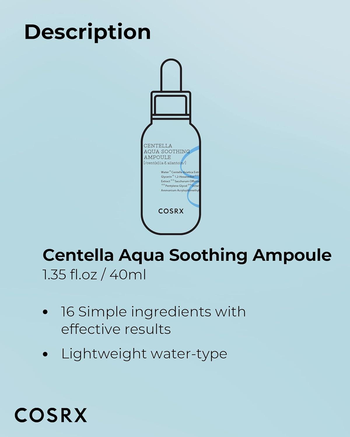 [COSRX] Hydrium Centella Aqua Soothing Ampoule 40ml
