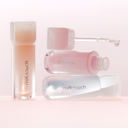 [milktouch] Dew Stain Sheer Aurora Gloss #02 BABY DEW 4g