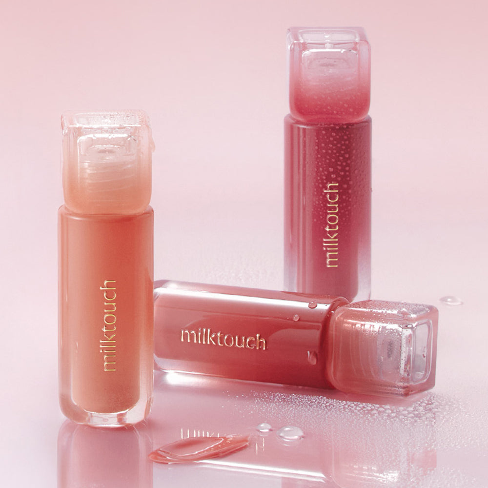 [milktouch] Dew Stain Sheer Lip Gloss 05 Peach Drop 4g