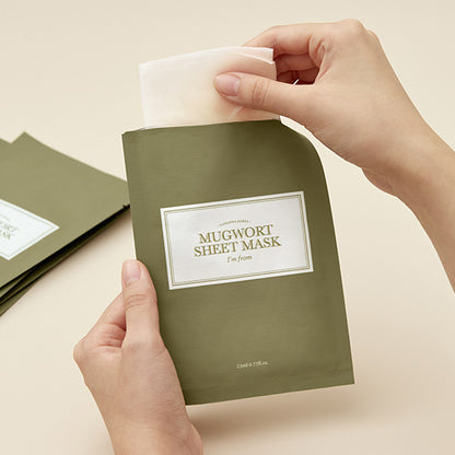 [ImFrom] Mugwort Sheet Mask 23ml (5ea)_NEW