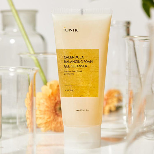 [iUNIK] Calendula Balancing Foam Gel Cleanser 150ml