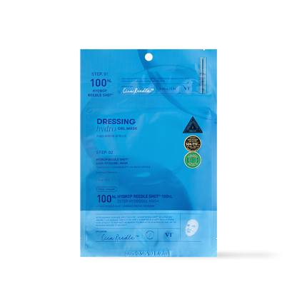 [VT Cosmetics] HYDROP Reedle Shot 100hl 2STEP Hydrogel Mask - 2Type