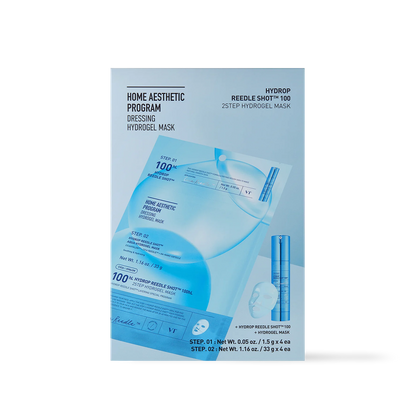 [VT Cosmetics] HYDROP Reedle Shot 100hl 2STEP Hydrogel Mask 4ea