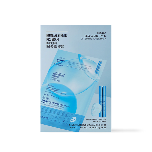 [VT Cosmetics] HYDROP Reedle Shot 100hl 2STEP Hydrogel Mask - 2Type