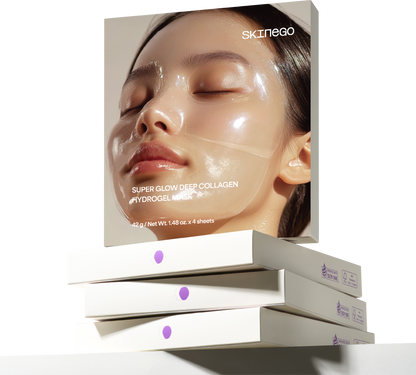 [SKINEGO] Super Glow Deep Collagen Hydrogel Mask 8ea