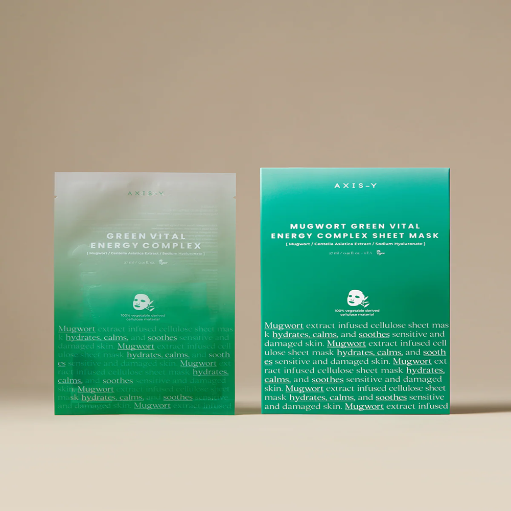 [AXIS-Y] Mugwort Green Vital Energy Complex Sheet Mask 27ml