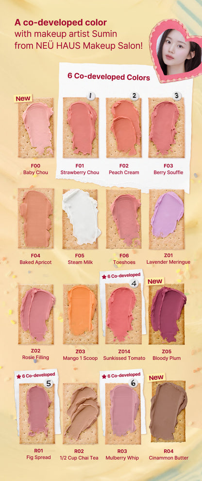 [tiptoe] Blurry Puree Blush 5g - 16 Colors