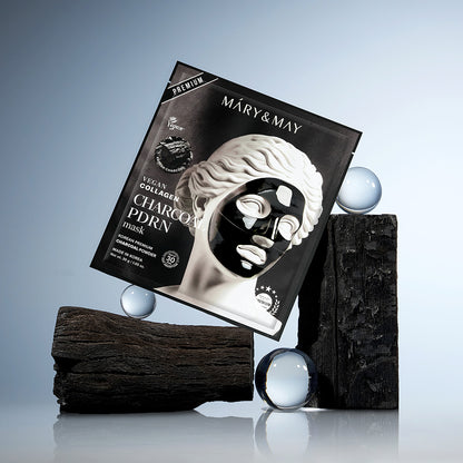 [MARY&MAY] Vegan Collagen Charcoal PDRN Mask (30g x4)