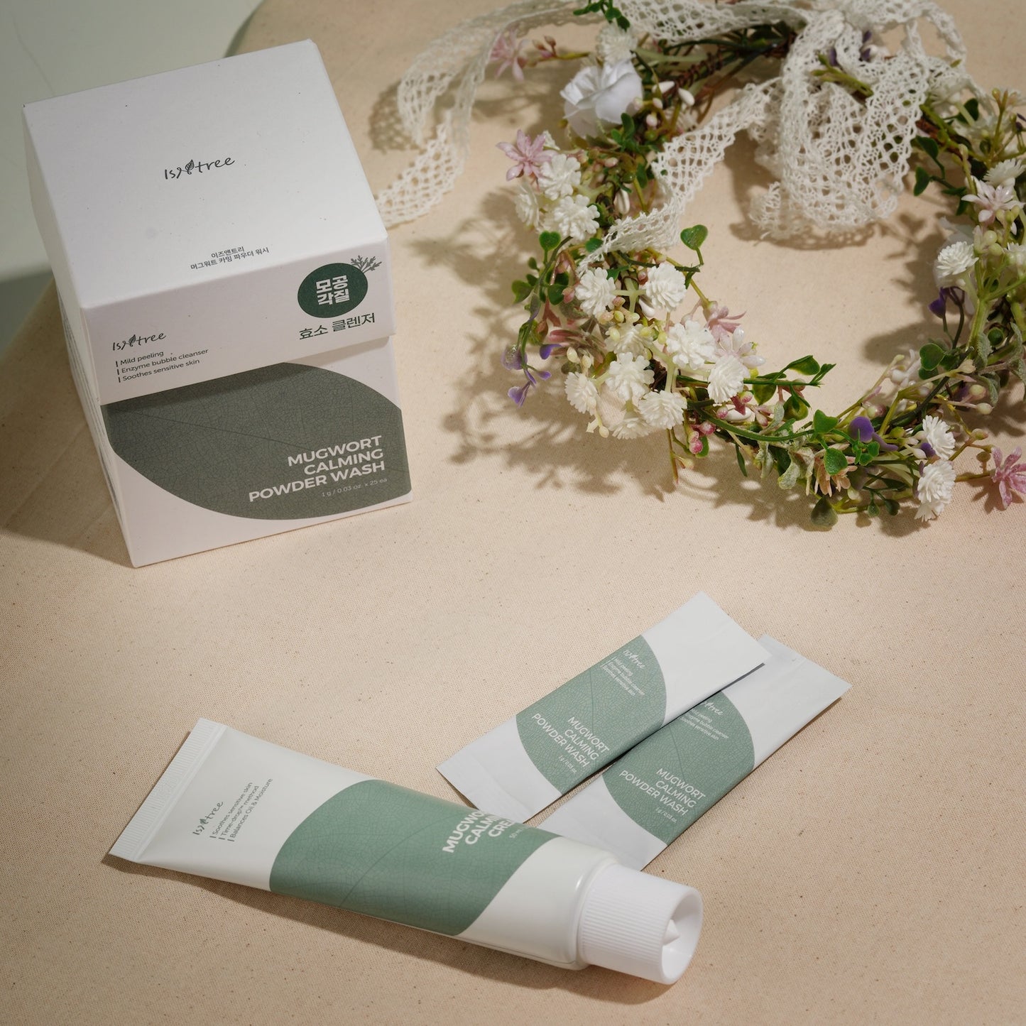 [Isntree] Mugwort Calming Powder Wash 1g*25ea