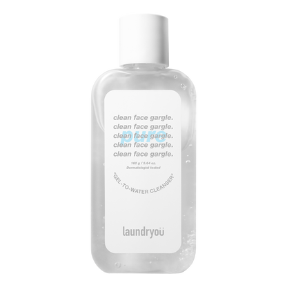 [laundryou] Clean Face Gargle Gel-to-Foam Cleanser PURE 160g