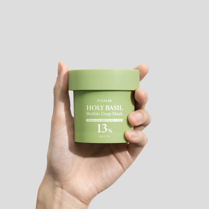 [P.CALM] Holy Basil Bubble Deep Mask 90g