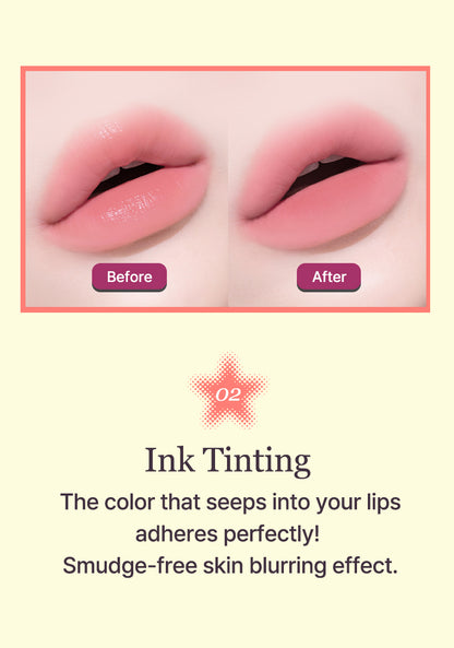 [Tiptoe] Blurlet Sorbet Tint 4ml - 6 Colors