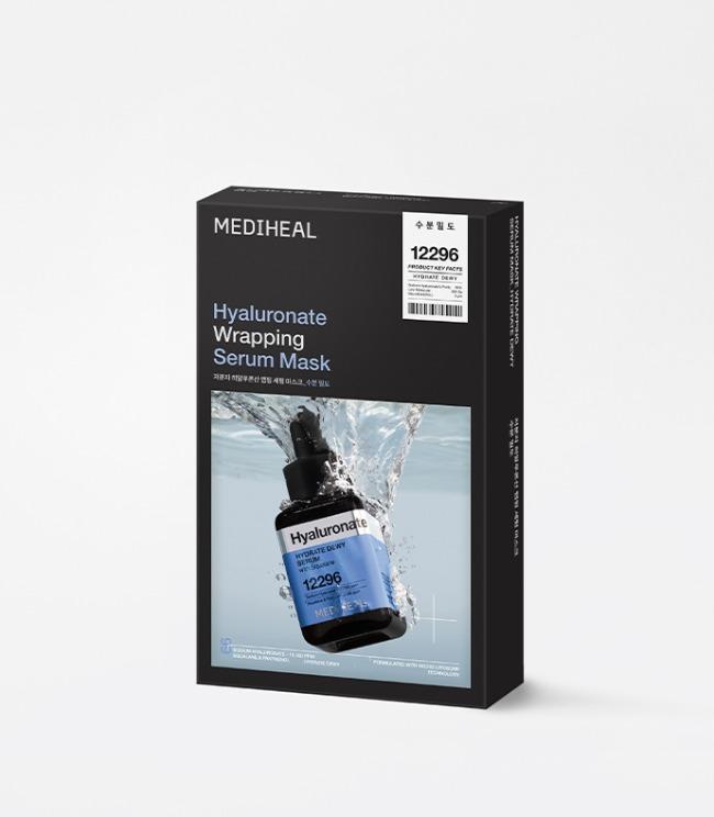 [MEDIHEAL] Hyaluronate Wrapping Serum Mask Hydrate Dewy 10ea