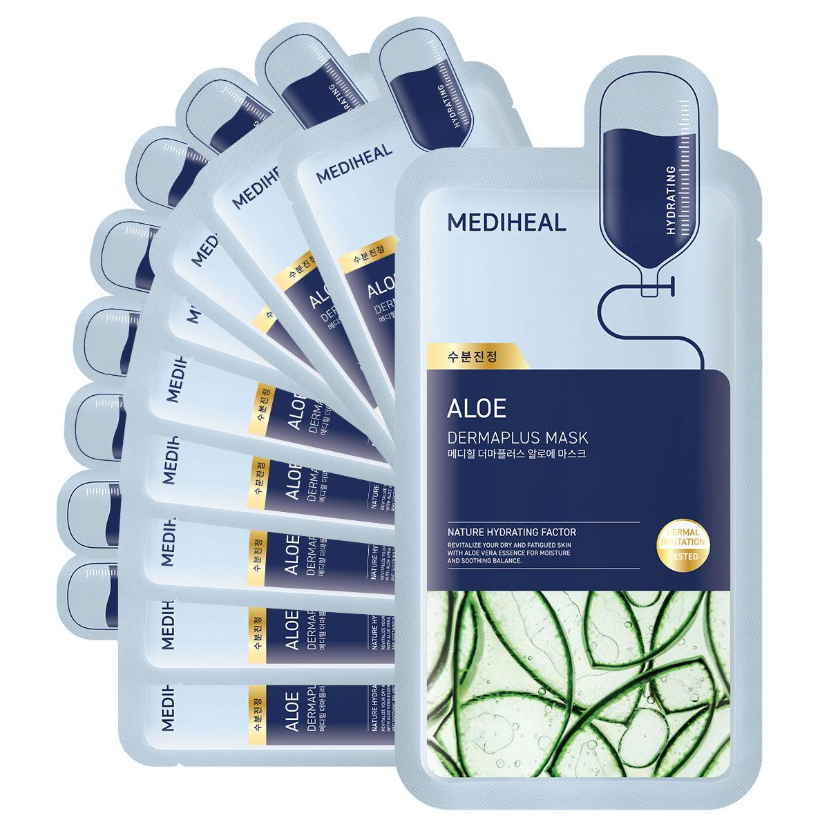 [MEDIHEAL] Derma Plus Aloe Mask 10ea