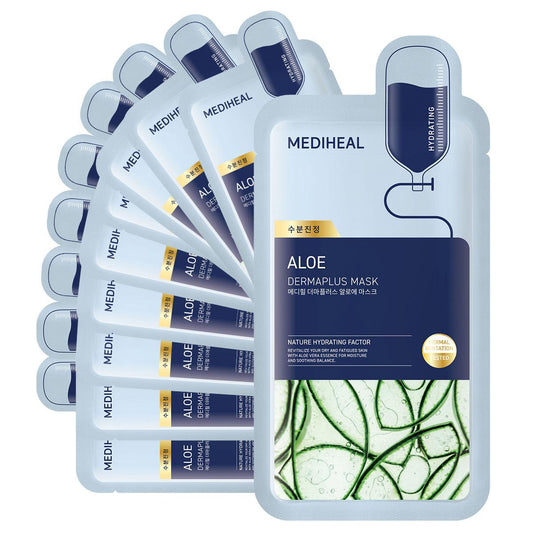 [MEDIHEAL] Derma Plus Aloe Mask 10ea