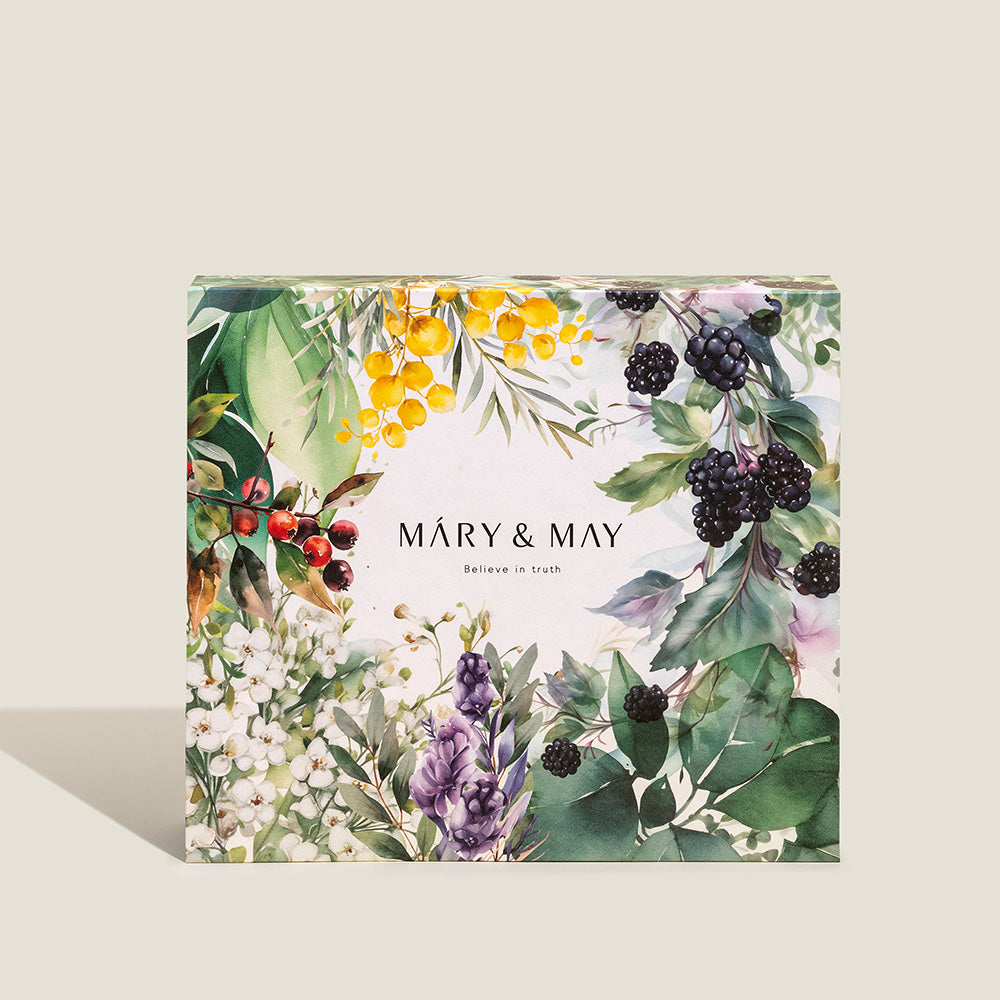 [Mary&May] Soothing Gel Cream+Idebenone Blackberry Cream Duo Set 100g x2