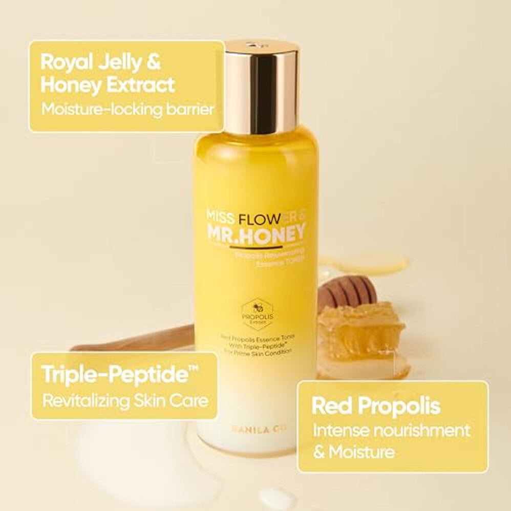[BanilaCo] Miss Flower & Mr.Honey Propolis Rejuvenating Essence Toner 190ml