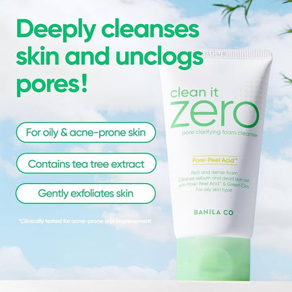 [BanilaCo]Clean it Zero Foam Cleanser Pore Clarifying 150ml